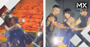 VIDEO | Alejandra Guzmán sufre terrible lesión durante concierto en Veracruz