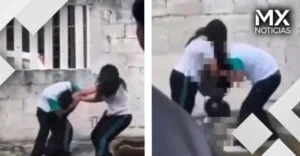 VIDEO | Captan brutal golpiza de estudiante a su compañero