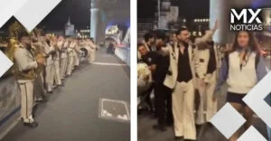 VIDEO | El Recodo arma fiesta en calle de Londres y llega la policía a detenerlos
