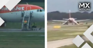 VIDEO | Evacuan avión tras explotar batería en cabina