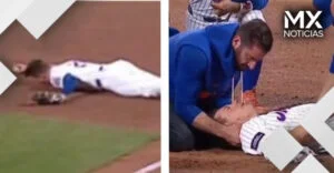 VIDEO | Jugador de béisbol queda inconsciente tras recibir fuerte impacto en la cabeza