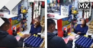 VIDEO | ‘Trágate tus 3 pesos’, mujer explota con tendero por venderle más caro el jamón