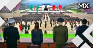 Sheinbaum conmemora 50 años del Heroico Colegio Militar en Tlalpan