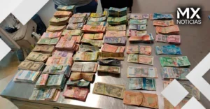 Detienen a sujeto con casi 2 mdp en 14 divisas en el aeropuerto de Cancún; dólares, euros y libras, entre ellas