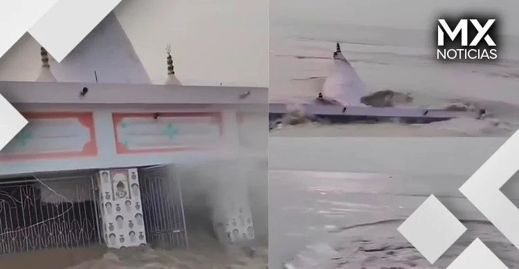 Templo de Shiva de 150 años es “tragado” por el río Ganges en India