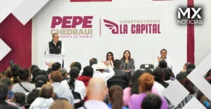 Acerca Pepe Chedraui seguridad, servicios y bienestar a San Pablo Xochimehuacan
