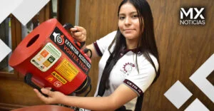 Adolescente mexicana que inventó el extintor acústico ganó el oro en Indonesia