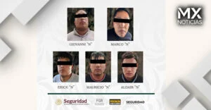 Detienen a 5 presuntos extorsionadores y secuestradores en el Edomex