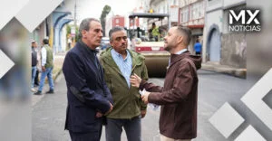 Supervisa Pepe Chedraui avances del Tren Capitalino de Pavimentación en avenida 16 de Septiembre
