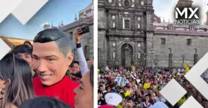 VIDEO | Poblanos se reunieron para rendir homenaje a Cristiano Ronaldo