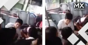 VIDEO | Atacan a balazos a autobús con estudiantes; conductor logra ponerlos a salvo