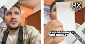 VIDEO | Comensal exhibe a restaurante por cobrarle 25% de propina sin autorización