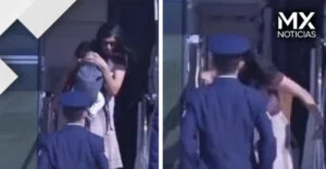 VIDEO | Esposa del vicepresidente de EU se tropieza cargando a su bebé