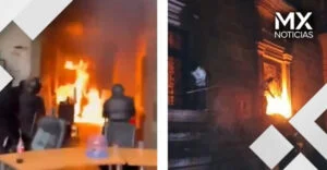 VIDEO | Guadalajara arde durante marcha por el agua; incendian el Congreso y el Palacio de Justicia