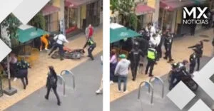 VIDEO | Operativo en Centro Histórico de CDMX termina con golpes y detenciones