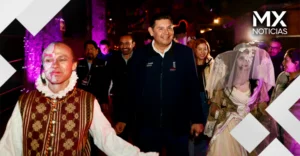 Alejandro Armenta celebra las tradiciones y convive con familias en Catrineras Chautla 2026