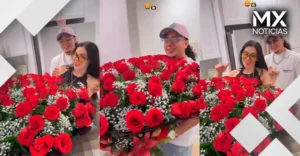 Davis Flow sorprende a Emma Coronel, esposa de «El Chapo» Guzmán, con enorme ramo de rosas; ¿quién es el influencer hondureño?