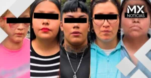 Detienen a cinco mujeres por robo a transeúntes en la colonia Centro; víctimas reconocieron sus pertenencias