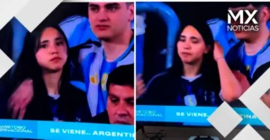 Aficionada argentina es captada en la movida y protagoniza momento viral
