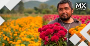 Miguel vende su cosecha de flor de Día de Muertos para costear tratamiento contra el cáncer de su hijo